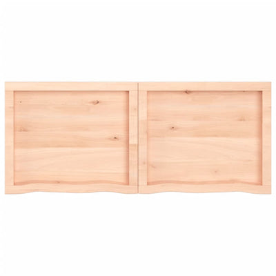 Seinähylly 120x50x(2-6) cm käsittelemätön täysi tammi