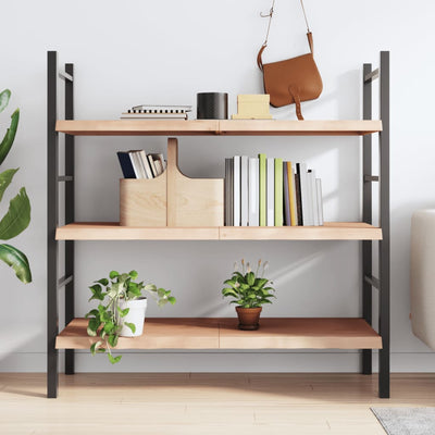 Seinähylly 120x60x(2-4) cm käsittelemätön täysi tammi