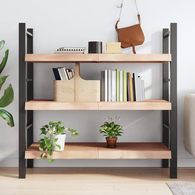 Seinähylly 120x60x(2-6) cm käsittelemätön täysi tammi