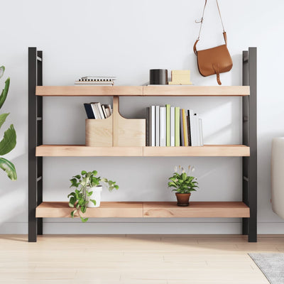 Seinähylly 140x30x(2-6) cm käsittelemätön täysi tammi
