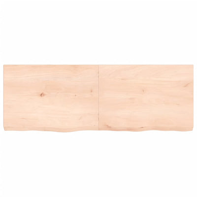 Seinähylly 140x50x(2-6) cm käsittelemätön täysi tammi