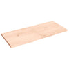 Seinähylly 140x60x(2-4) cm käsittelemätön täysi tammi