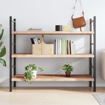 Seinähylly 140x60x(2-4) cm käsittelemätön täysi tammi