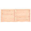 Seinähylly 140x60x(2-4) cm käsittelemätön täysi tammi