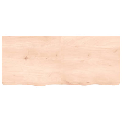 Seinähylly 140x60x(2-6) cm käsittelemätön täysi tammi