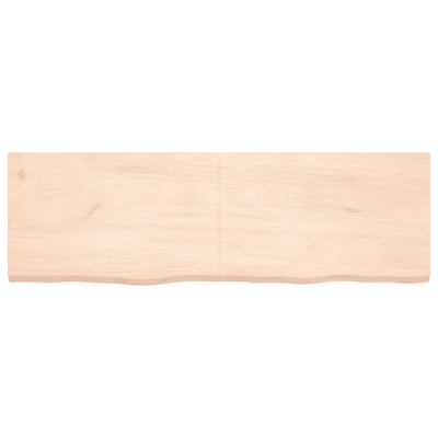 Seinähylly 160x50x(2-4) cm käsittelemätön täysi tammi