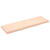 Seinähylly 160x50x(2-6) cm käsittelemätön täysi tammi