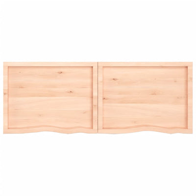 Seinähylly 160x60x(2-4) cm käsittelemätön täysi tammi
