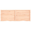 Seinähylly 160x60x(2-6) cm käsittelemätön täysi tammi