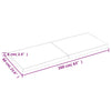 Seinähylly 160x60x(2-6) cm käsittelemätön täysi tammi