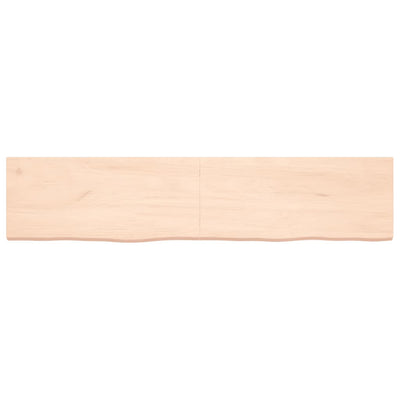 Seinähylly 180x40x(2-4) cm käsittelemätön täysi tammi
