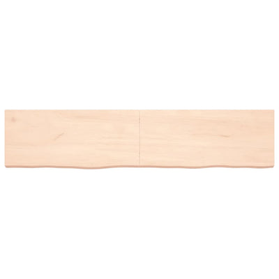 Seinähylly 180x40x(2-6) cm käsittelemätön täysi tammi