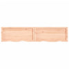 Seinähylly 180x40x(2-6) cm käsittelemätön täysi tammi