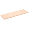 Seinähylly 180x60x(2-4) cm käsittelemätön täysi tammi