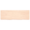 Seinähylly 180x60x(2-4) cm käsittelemätön täysi tammi
