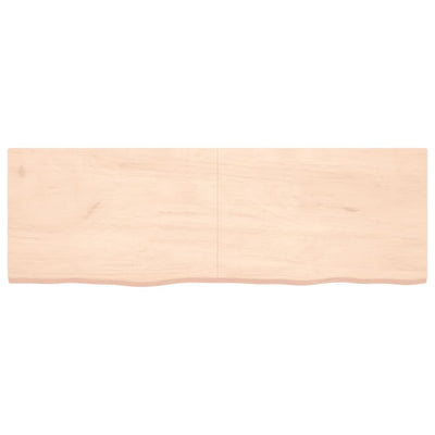 Seinähylly 180x60x(2-4) cm käsittelemätön täysi tammi