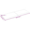 Seinähylly 180x60x(2-4) cm käsittelemätön täysi tammi