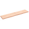 Seinähylly 200x40x(2-6) cm käsittelemätön täysi tammi