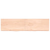 Seinähylly 200x50x(2-6) cm käsittelemätön täysi tammi