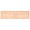 Seinähylly 200x50x(2-6) cm käsittelemätön täysi tammi