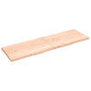 Seinähylly 200x60x(2-4) cm käsittelemätön täysi tammi