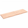 Seinähylly 200x60x(2-6) cm käsittelemätön täysi tammi