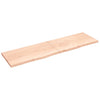 Seinähylly 220x60x(2-4) cm käsittelemätön täysi tammi