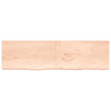 Seinähylly 220x60x(2-4) cm käsittelemätön täysi tammi
