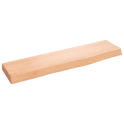 Seinähylly vaaleanruskea 40x10x2 cm käsitelty täystammi