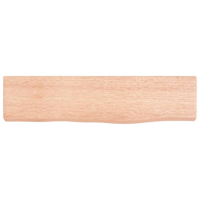 Seinähylly vaaleanruskea 40x10x2 cm käsitelty täystammi