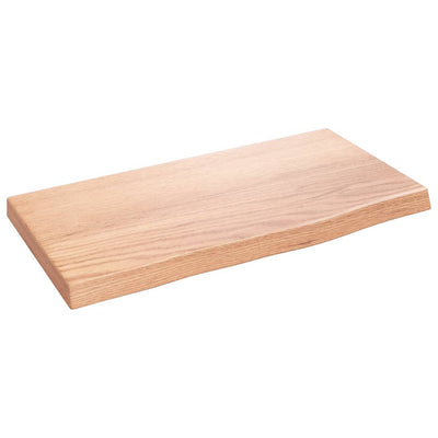 Seinähylly vaaleanruskea 40x20x2 cm käsitelty täystammi
