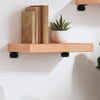 Vaaleanruskea seinähylly Karlie 40x20x6cm (käsitelty täystammi)