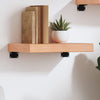 Vaaleanruskea seinähylly Karlie 40x30x(2-6)cm (käsitelty täystammi)