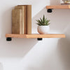 Vaaleanruskea seinähylly Karlie 40x40x(2-4)cm (käsitelty täystammi)