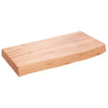 Seinähylly vaaleanruskea 60x30x(2-6) cm käsitelty täystammi