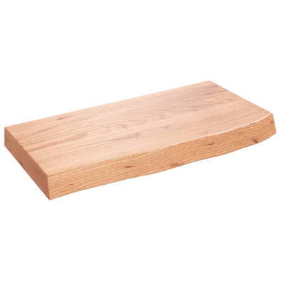 Vaaleanruskea seinähylly Karlie 60x30x(2-6)cm (käsitelty täystammi)
