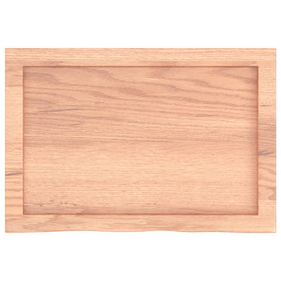 Seinähylly vaaleanruskea 60x40x(2-6) cm käsitelty täystammi