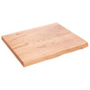Seinähylly vaaleanruskea 60x50x(2-4) cm käsitelty täystammi