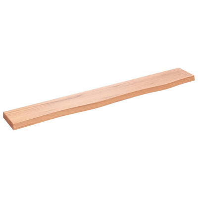 Seinähylly vaaleanruskea 80x10x2 cm käsitelty täystammi