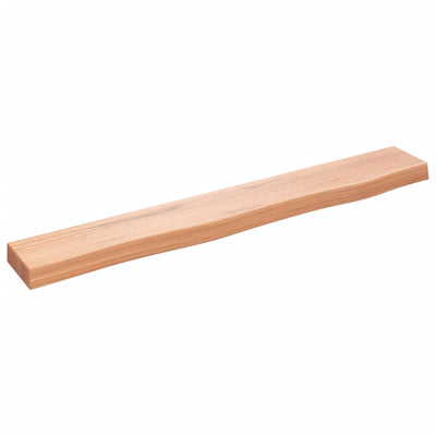 Seinähylly vaaleanruskea 80x10x4 cm käsitelty täystammi