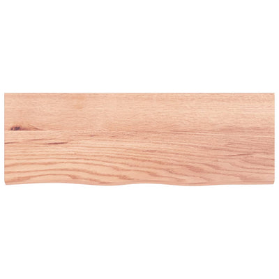 Seinähylly vaaleanruskea 80x30x2 cm käsitelty täystammi