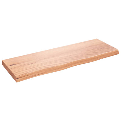Seinähylly vaaleanruskea 80x30x(2-4) cm käsitelty täystammi