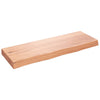 Seinähylly vaaleanruskea 80x30x(2-6) cm käsitelty täystammi