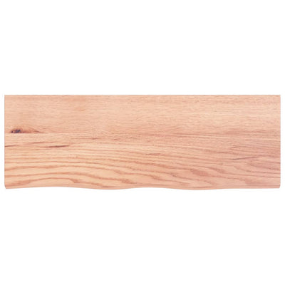 Seinähylly vaaleanruskea 80x30x(2-6) cm käsitelty täystammi