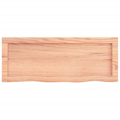 Seinähylly vaaleanruskea 80x30x(2-6) cm käsitelty täystammi