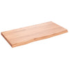 Seinähylly vaaleanruskea 80x40x(2-4) cm käsitelty täystammi