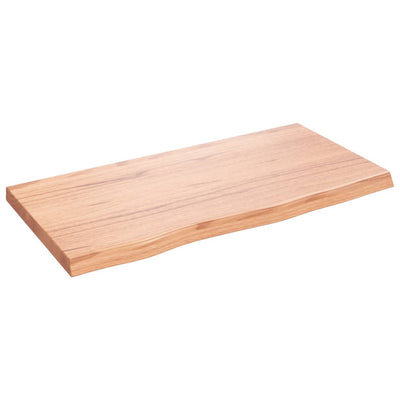 Seinähylly vaaleanruskea 80x40x(2-4) cm käsitelty täystammi