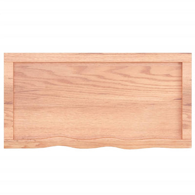Seinähylly vaaleanruskea 80x40x(2-4) cm käsitelty täystammi