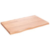 Seinähylly vaaleanruskea 80x50x(2-4) cm käsitelty täystammi