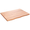 Seinähylly vaaleanruskea 80x60x(2-4) cm käsitelty täystammi